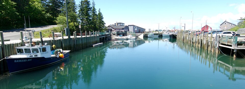 High Tide at Halls Harbour on the Bay of Fundy